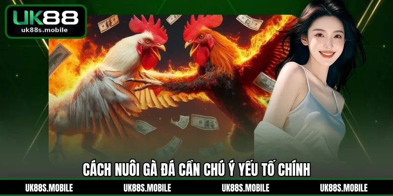 Cách nuôi gà đá cần chú ý yếu tố chính