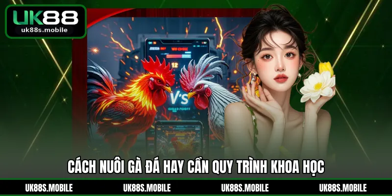 Cách nuôi gà đá hay cần quy trình khoa học